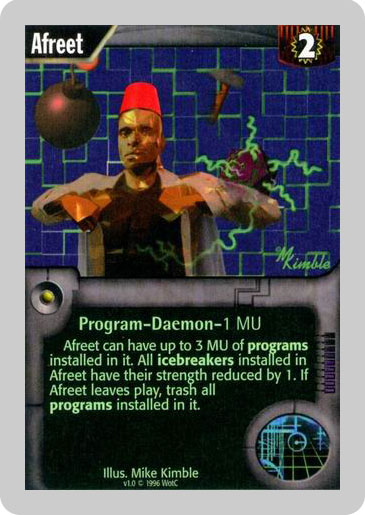 Illustration for article titled The Quaint 1990s Cyberpunk Of Netrunner